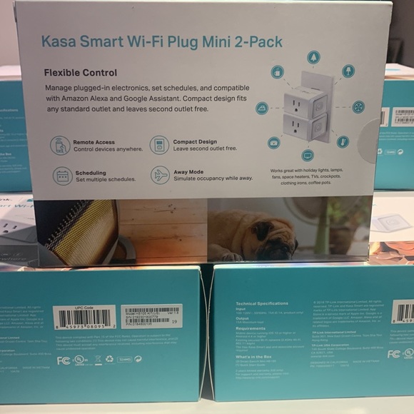 KASA smart TP Link  cause a smart Wi-Fi plug mini 2 pack lot of seven new - Picture 4 of 4